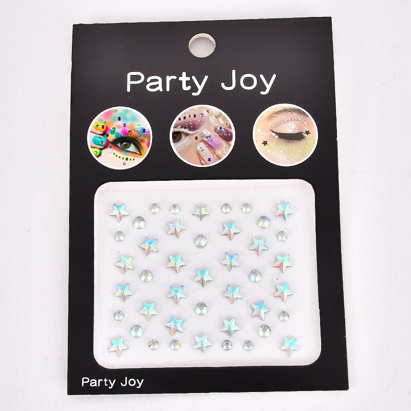 Glitter Diamond Makeup Eyeliner Eyeshadow Rhinestone Face Jewelry Stickers Eyes Stage Party Face Makeup Crystal Tattoo Stickers