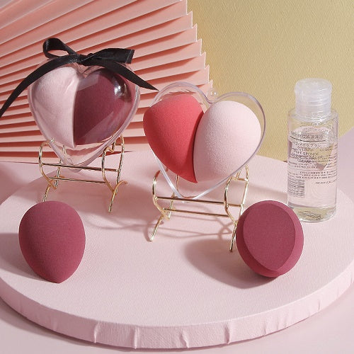 Heart-Shaped Red Cosmetic Egg Cover Group