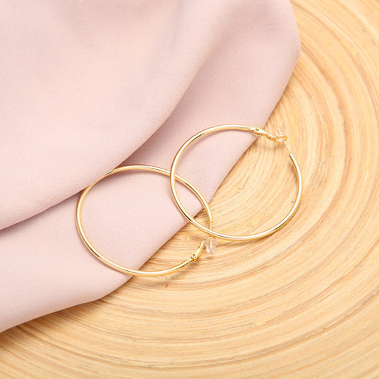 Delicate Simple Style Round Earring