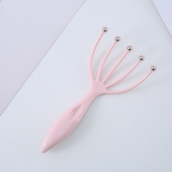 Steel ball+PP Pink High Quality and Comfortable Head Massager