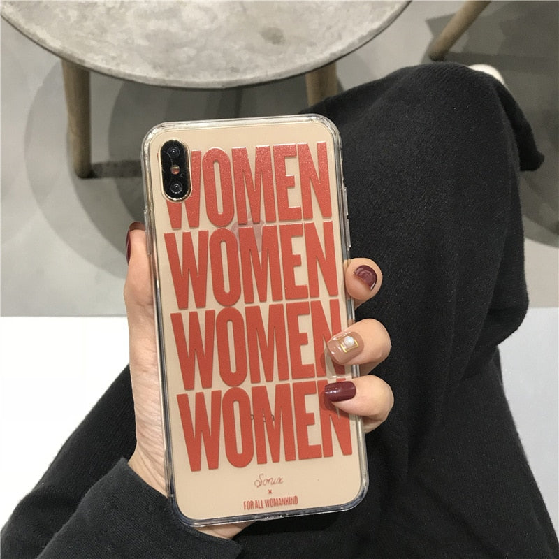 Fashion Simple letter women Phone Case For iPhone cover 13 12 11 Pro Max XR XS Max X case for coque iPhone 7 8 Plus 12 mini Case