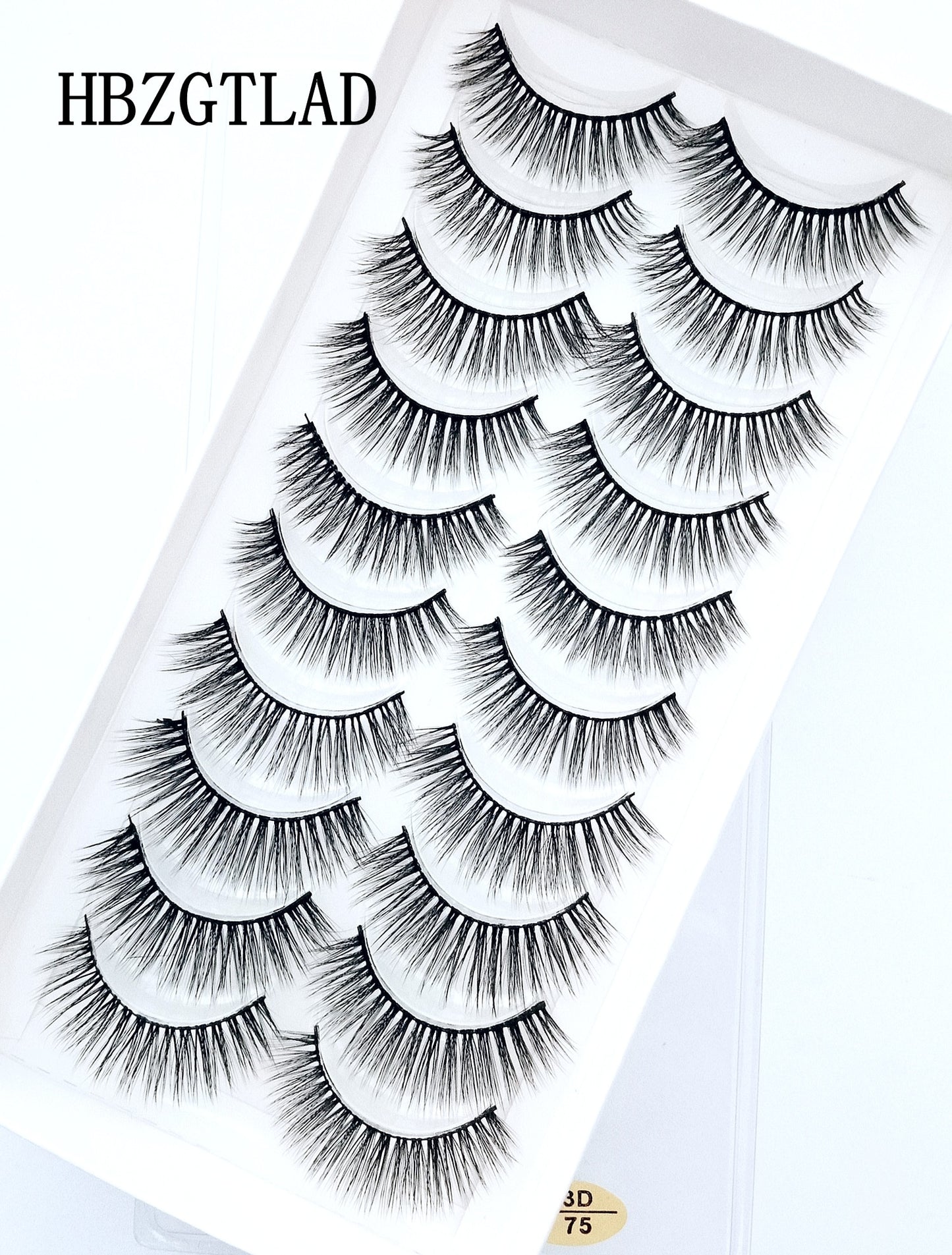 2/5/10 Pairs Natural False Eyelashes Fake Lashes Long 3D Mink Extension