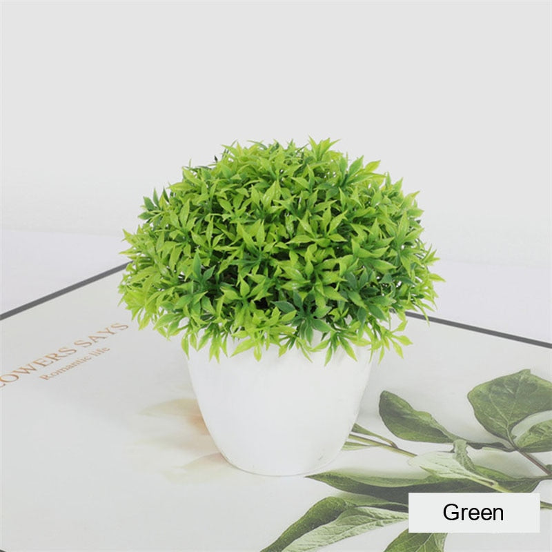 Mini Artificial Plants Bonsai Small Simulated Aloe Tree Pot Plants Fake Flowers Office Table Potted Ornaments Home Garden Decor