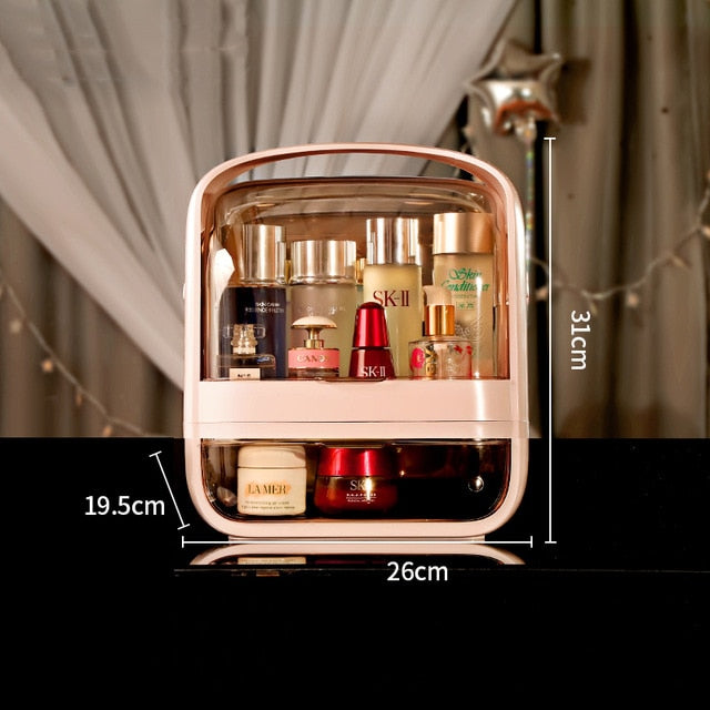 Acrylic Cosmetic Box Transparent Makeup Jewelry Drawer Home Storage Boxs Multifunctional Travel Cosmetic Organizer