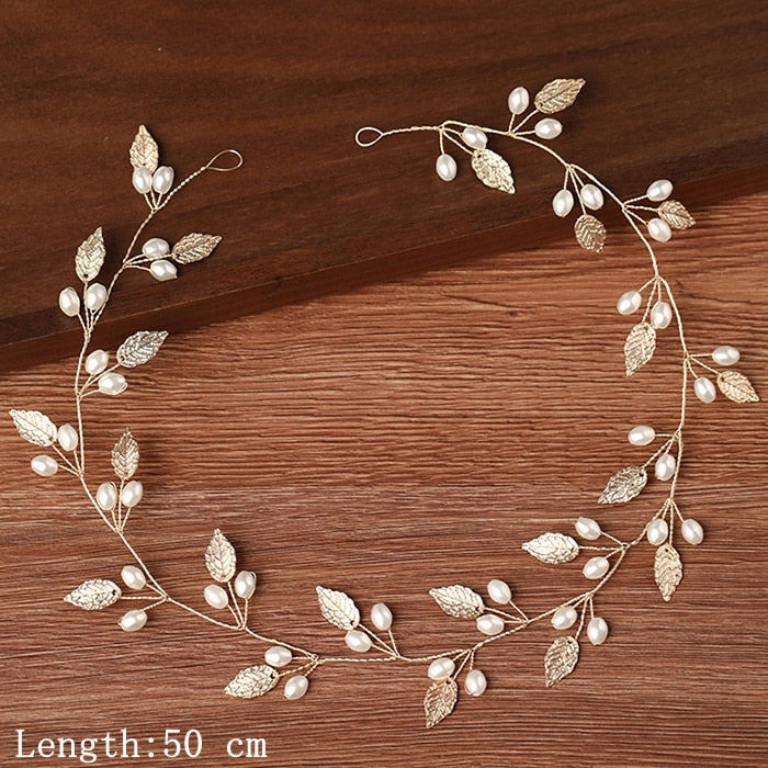 Women Headbands Hair Jewelry Wedding Hair Accessories For Women Rhinestone Pearl Headband Bride Tiara Hairbands Accessories