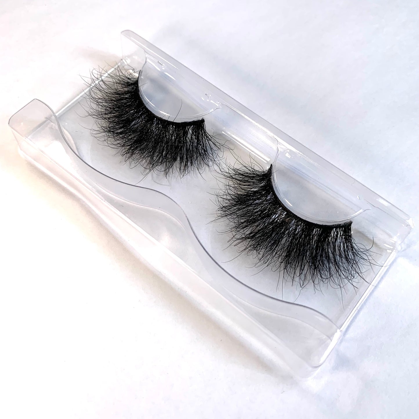 22mm 25mm Super Fluffy Dramatic Real Mink Lashes Wild Curly Eyelash