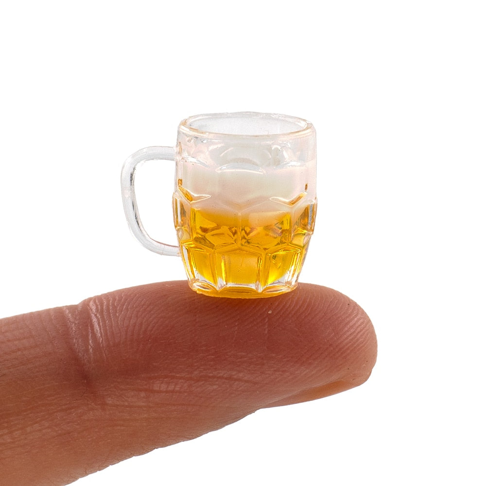 1/12 Dollhouse Miniature Beer Mug Mini Lemon Cup Drinks Toy for ob11 Blythe Decoration Doll House accessories