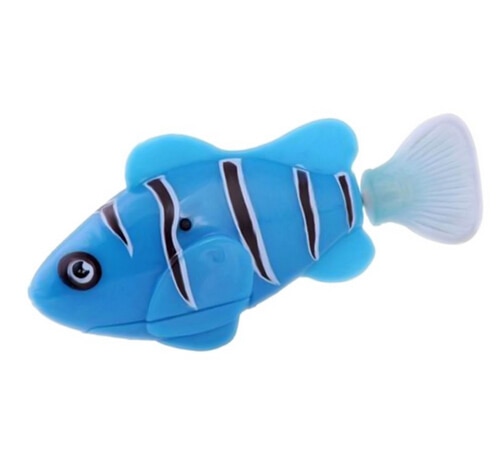 Vibrating Cat Toy Battery-Powered Fish, Cat Play Toy Cat Fish Clownfish Angelfish