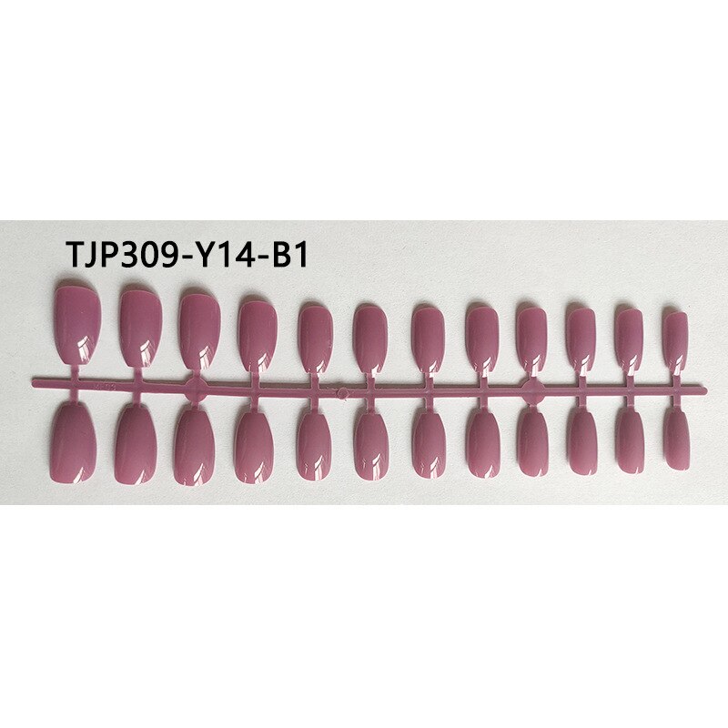 Matte False Nail Tips Solid Color Matte Super Long Coffin False Nail Ballet Press on Nails Tips