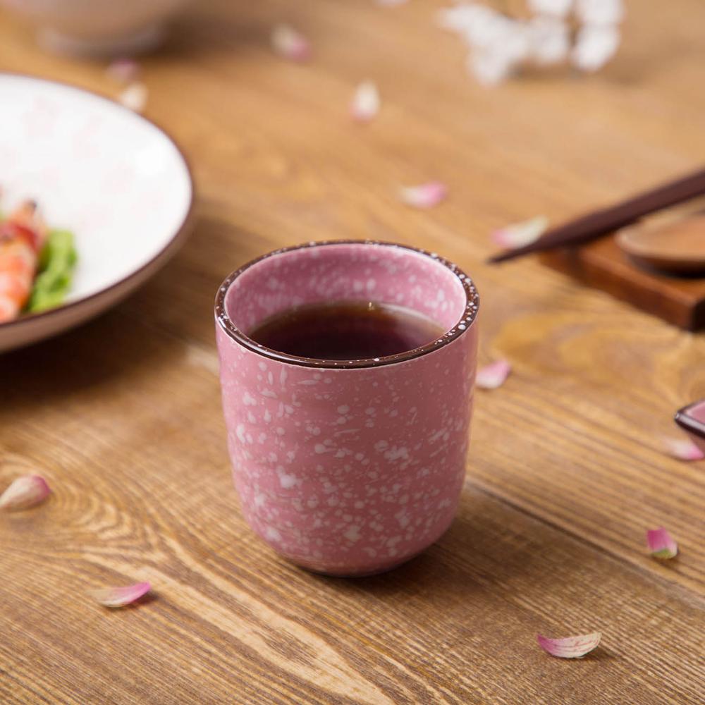 Sakura Pattern Ceramic Cup Tea Coffee Cup Mug Wine Tumblers Water Cups Juice Milk Cups Cafe Drinkware Japanese Style