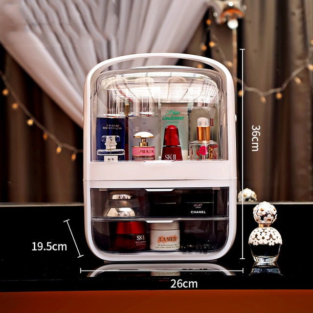 Acrylic Cosmetic Box Transparent Makeup Jewelry Drawer Home Storage Boxs Multifunctional Travel Cosmetic Organizer