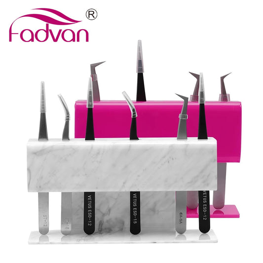 Eyelash Tweezers Storage Rack 6/8 Holes Acrylic Tools Organizer Holder Stand Beauty Tools Shelf