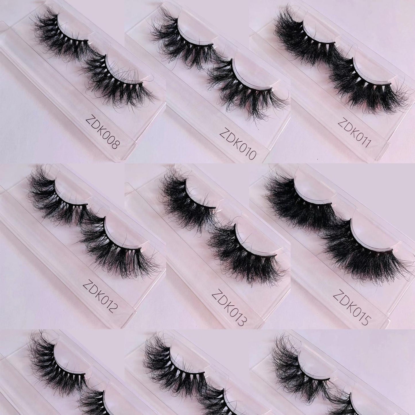 22mm 25mm Super Fluffy Dramatic Real Mink Lashes Wild Curly Eyelash