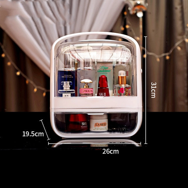 Acrylic Cosmetic Box Transparent Makeup Jewelry Drawer Home Storage Boxs Multifunctional Travel Cosmetic Organizer