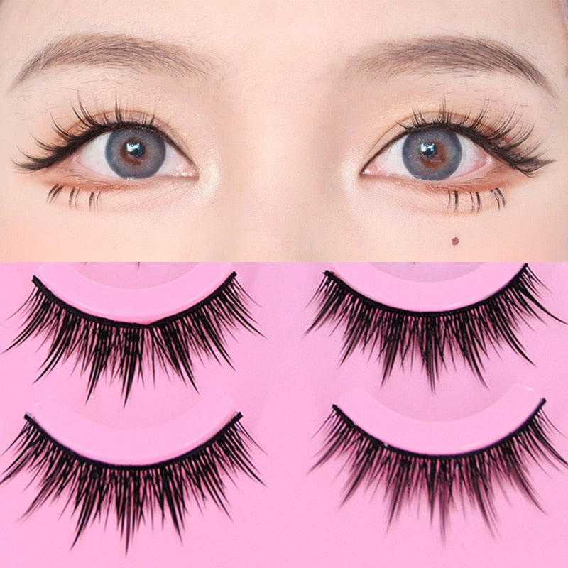 5 Pairs Japanese Serious Makeup False Eyelashes Long Thick Natural Beauty Eye Lash Extension Cosplay Cosmetic Fake Eyelashes