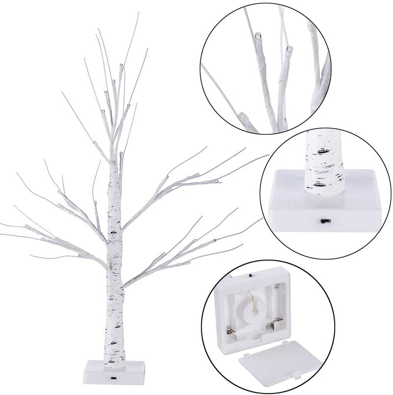 60cm birch LED light Easter decorations for home Easter artificial tree wedding decor lights happy Easter house home light gift