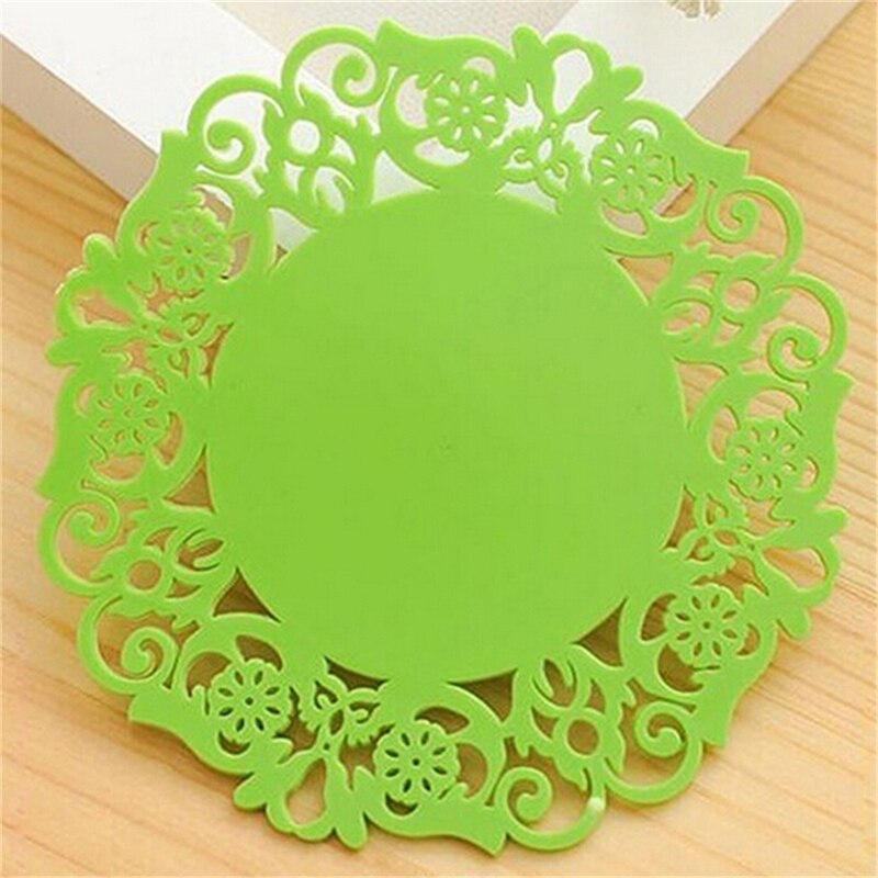 1Pc Japanese Cherry Insulated Table Mat Milk Cup Non Slip Coaster Non Slip Coaster Kitchen Family Office Accessories