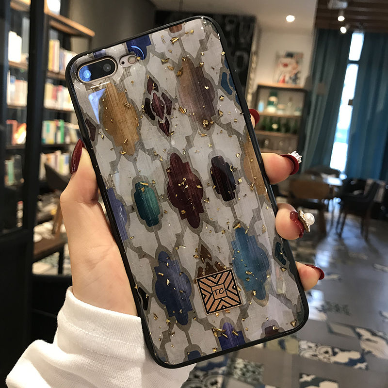 Glitter Gold Marble Case For iPhone 12 11Pro X XS Max XR Soft TPU Granite Geometry Cover For iPhone 7 8 6s Plus Cover Phone Case