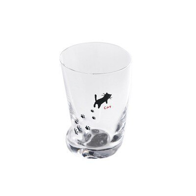 Cute Cat Paws Glass Tiger Paws Coffee Mug Tumbler Breakfast Milk Cup Gift