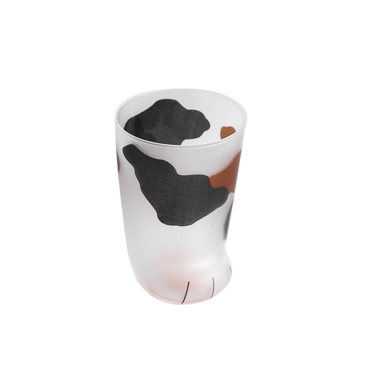 Cute Cat Paws Glass Tiger Paws Coffee Mug Tumbler Breakfast Milk Cup Gift