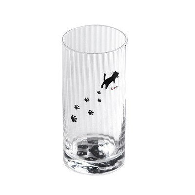 Cute Cat Paws Glass Tiger Paws Coffee Mug Tumbler Breakfast Milk Cup Gift