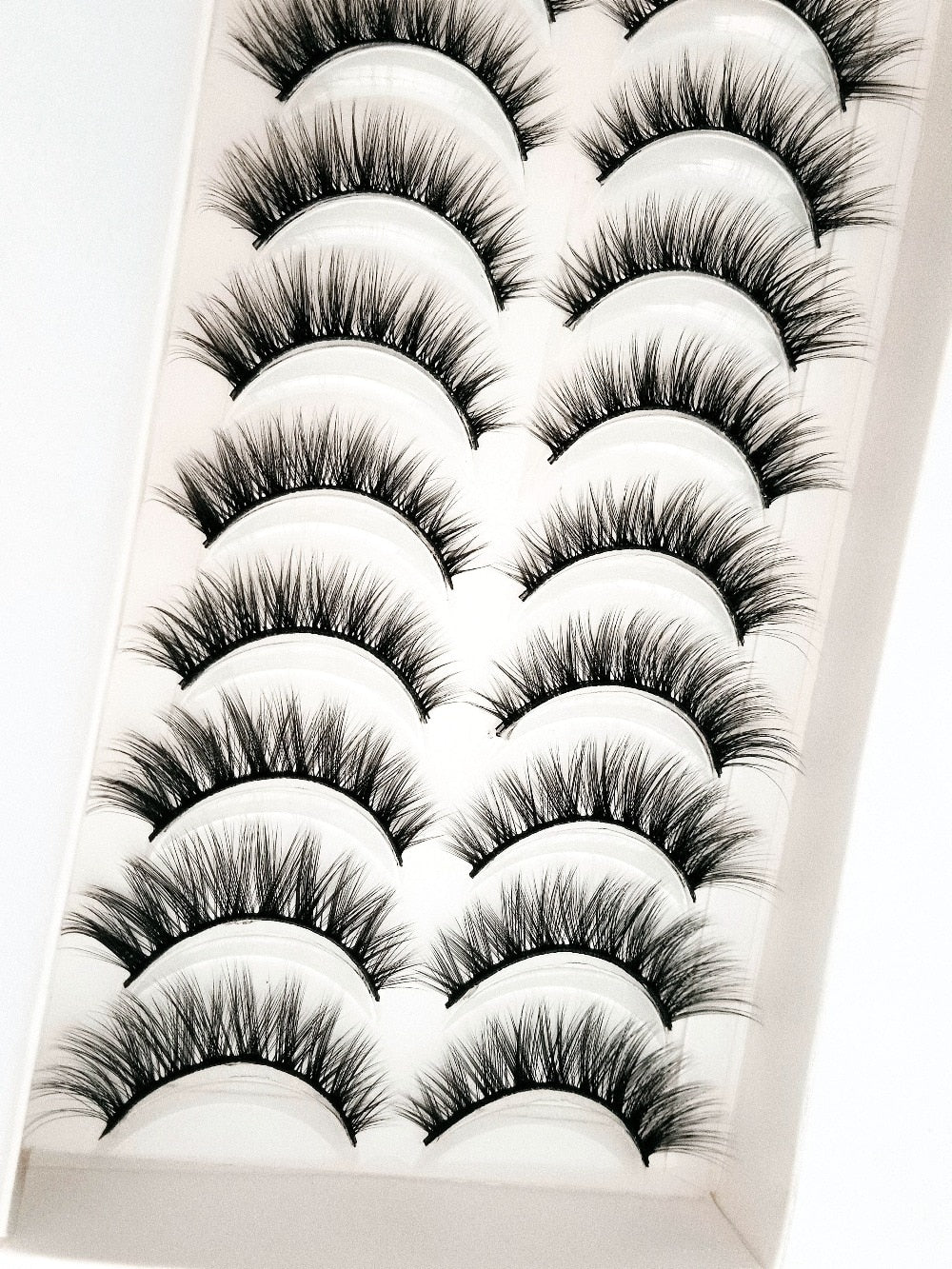 2/5/10 Pairs Natural False Eyelashes Fake Lashes Long 3D Mink Extension