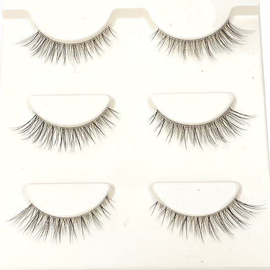 3D Mink Lashes Natural short Full Strip Transparent False Eyelashes