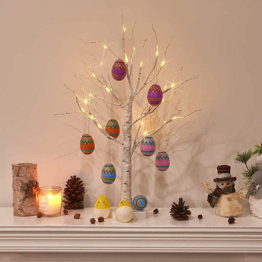 60cm birch LED light Easter decorations for home Easter artificial tree wedding decor lights happy Easter house home light gift