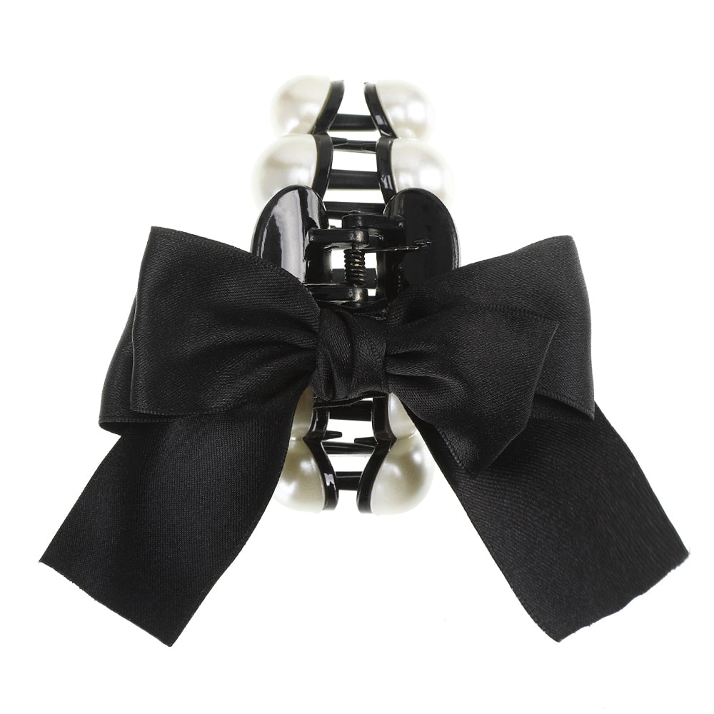 Cute Big Bow Hair Claws Sweet Hair Clip Ponytail Holder Hairpins Clip Hair Accessories