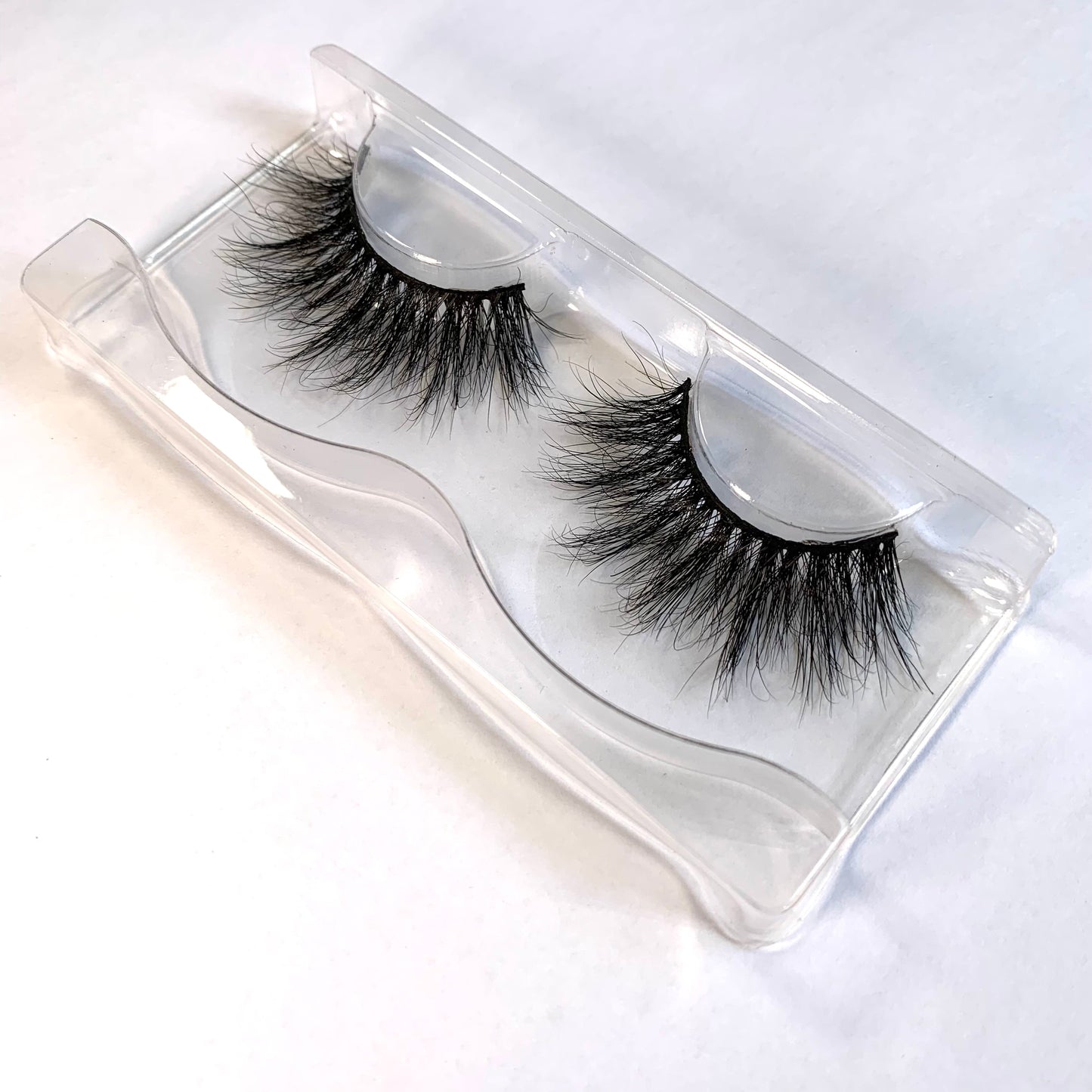 22mm 25mm Super Fluffy Dramatic Real Mink Lashes Wild Curly Eyelash