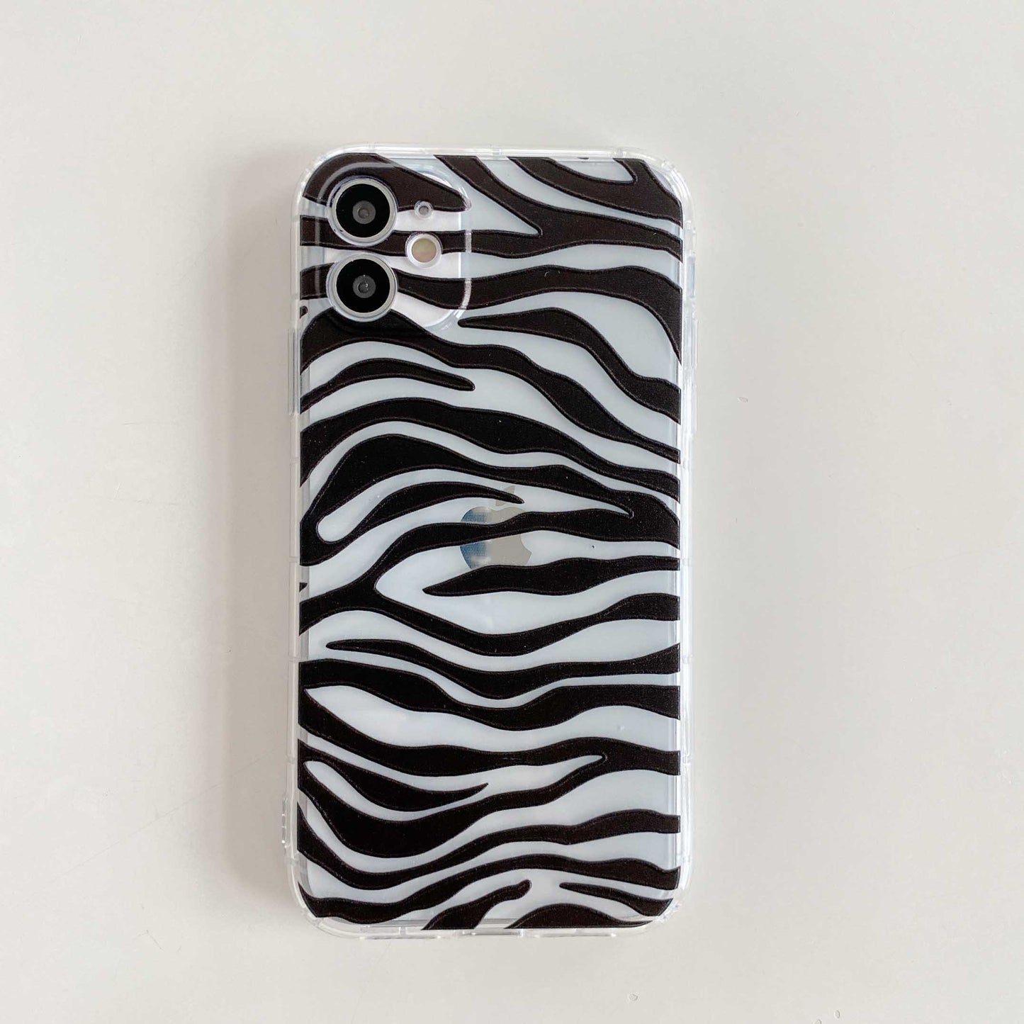 Instagram zebra cow partern phone case for iphone 13 11 12 Pro Max XR XS MAX X 7 8 Plus case transparent tpu soft cover protect fundas