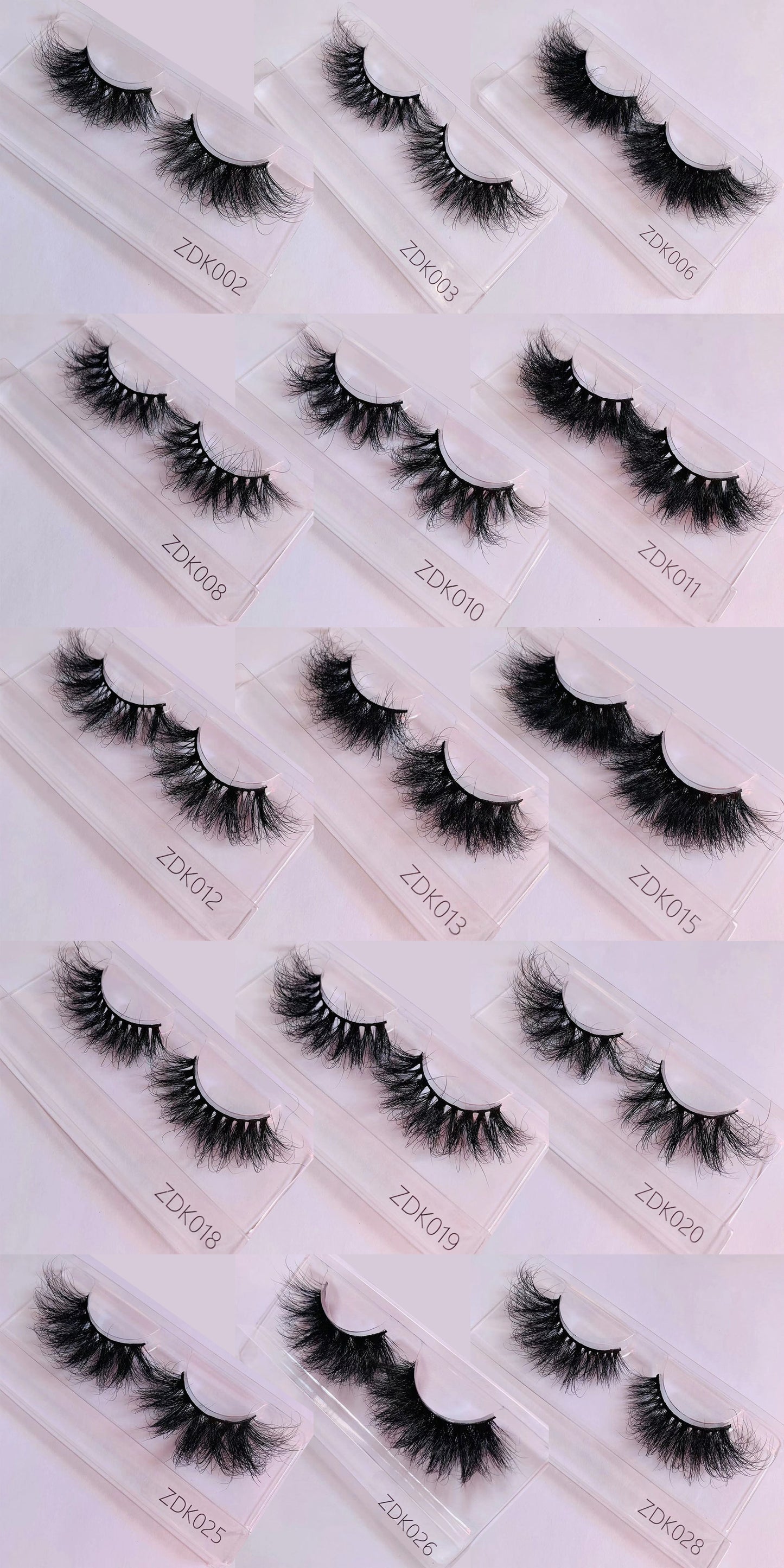 22mm 25mm Super Fluffy Dramatic Real Mink Lashes Wild Curly Eyelash