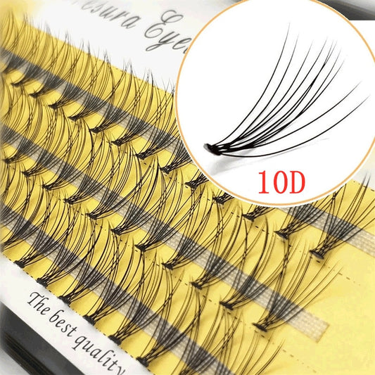 60 clusters/box individual eyelashes 10D natural extension eyelash cluster