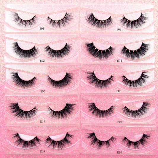 3D Mink Lashes natural handmade volume soft long eyelash extension