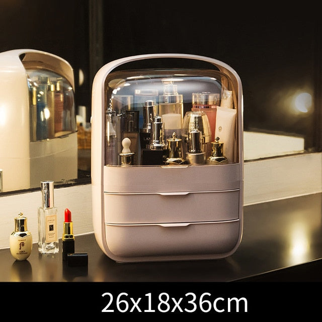 Acrylic Cosmetic Box Transparent Makeup Jewelry Drawer Home Storage Boxs Multifunctional Travel Cosmetic Organizer