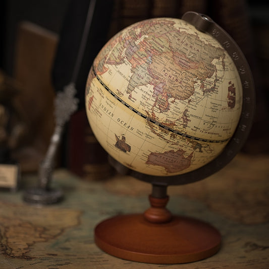 World Globe Mapa Home Decor Accessories Globe Earth  5 Inch Vintage Wooden Globe World Map Geography