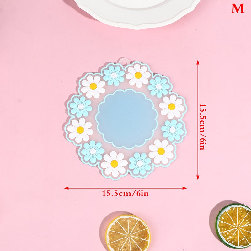 1Pc Japanese Cherry Insulated Table Mat Milk Cup Non Slip Coaster Non Slip Coaster Kitchen Family Office Accessories