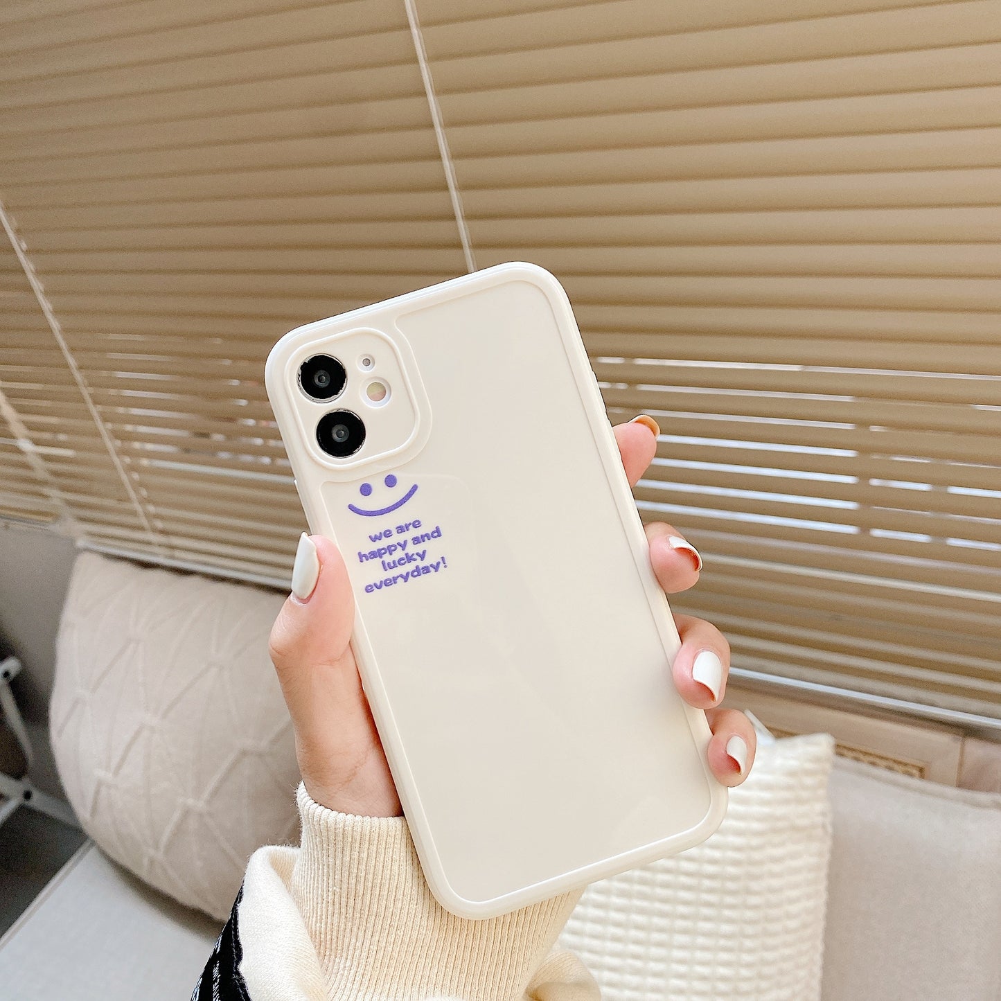 Lucky happy Smiley phone case for iphone 11 Pro Max 13 case New INS  silicone soft for iphone XR X XS MAX XR cover