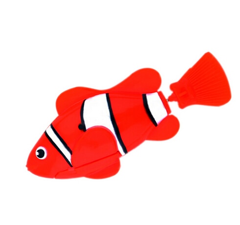 Vibrating Cat Toy Battery-Powered Fish, Cat Play Toy Cat Fish Clownfish Angelfish