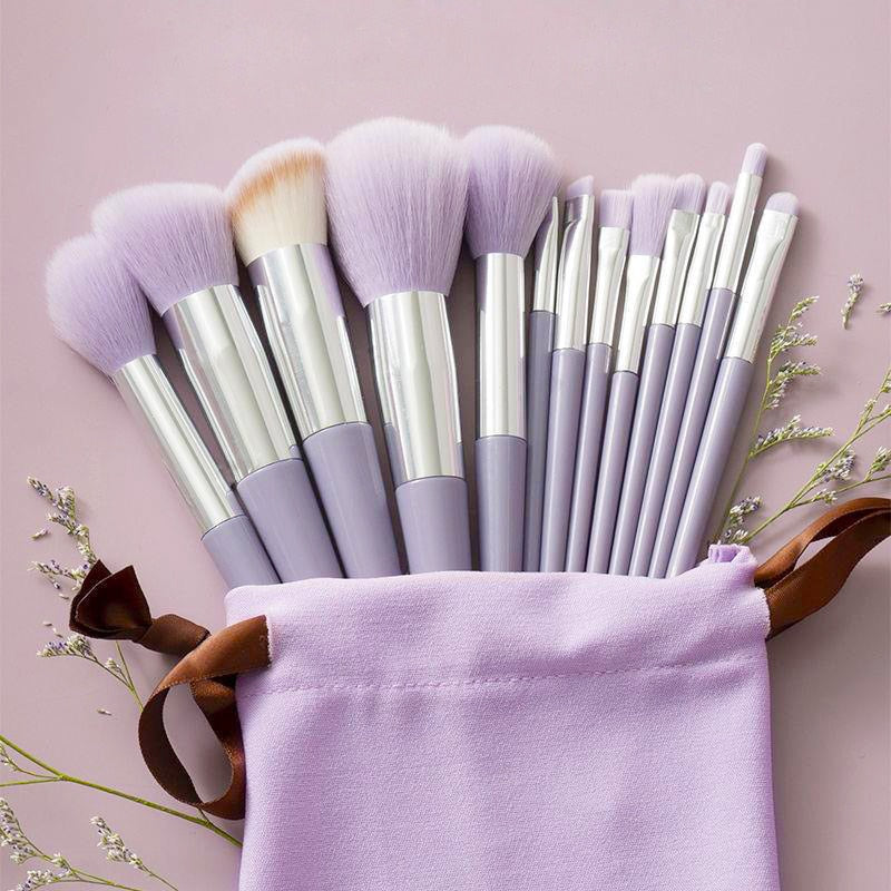 13pcs Makeup Brushes Set for Cosmetic Soft Beauty Powder Eyeshadow Foundation Blush Concealer Blending Makeup Brush Set