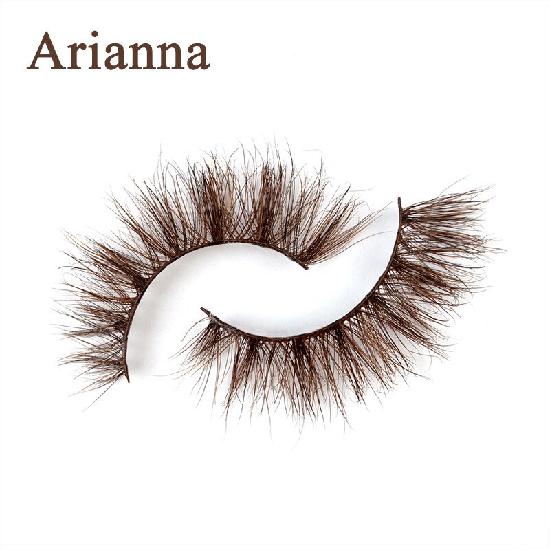 Mink Brown Lashes Extensions Colored Cat Eyelashes Natural Wispy Short Fake Eyelashes Maquiagem Faux Cils