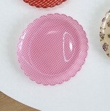 Plastic Dessert Tray Acrylic Cake Dish Grid Pattern Spork Floral Plates Decorative Fruit Plate Spoon Fork