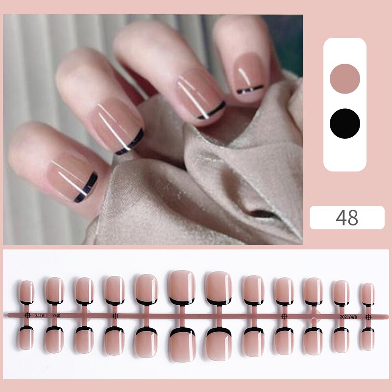 Matte False Nail Tips Solid Color Matte Super Long Coffin False Nail Ballet Press on Nails Tips