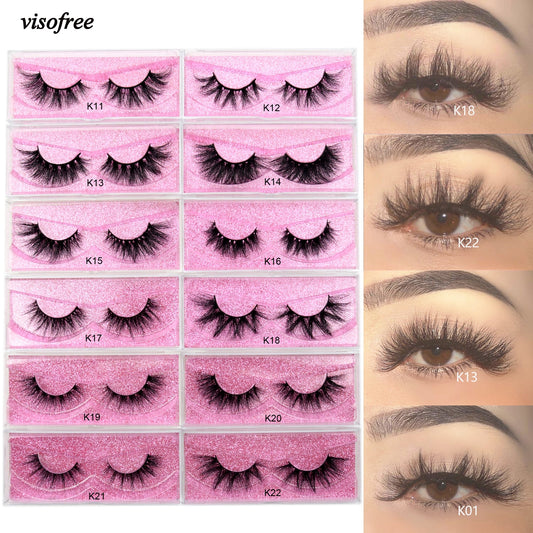 5D Mink Long Lasting Lashes Natural Dramatic Volume Extension Thick Long 3D False Eyelashes