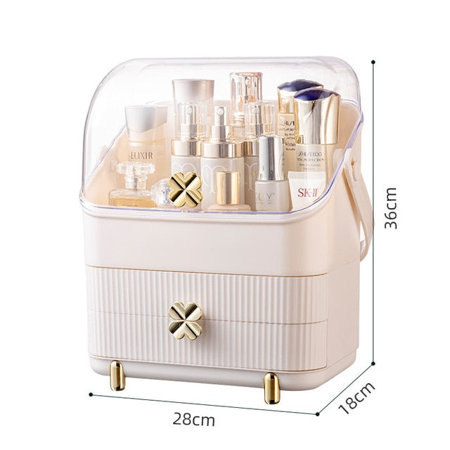 Acrylic Cosmetic Box Transparent Makeup Jewelry Drawer Home Storage Boxs Multifunctional Travel Cosmetic Organizer