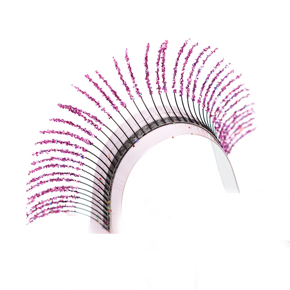 12 Rows Mix Color Glitter Fluffy Fairy Spikes False Eyelashes Shiny Fancy Diamond Colorful Eyelash Extension