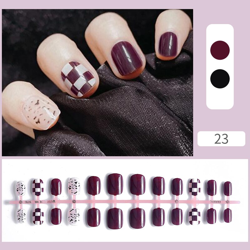 Matte False Nail Tips Solid Color Matte Super Long Coffin False Nail Ballet Press on Nails Tips