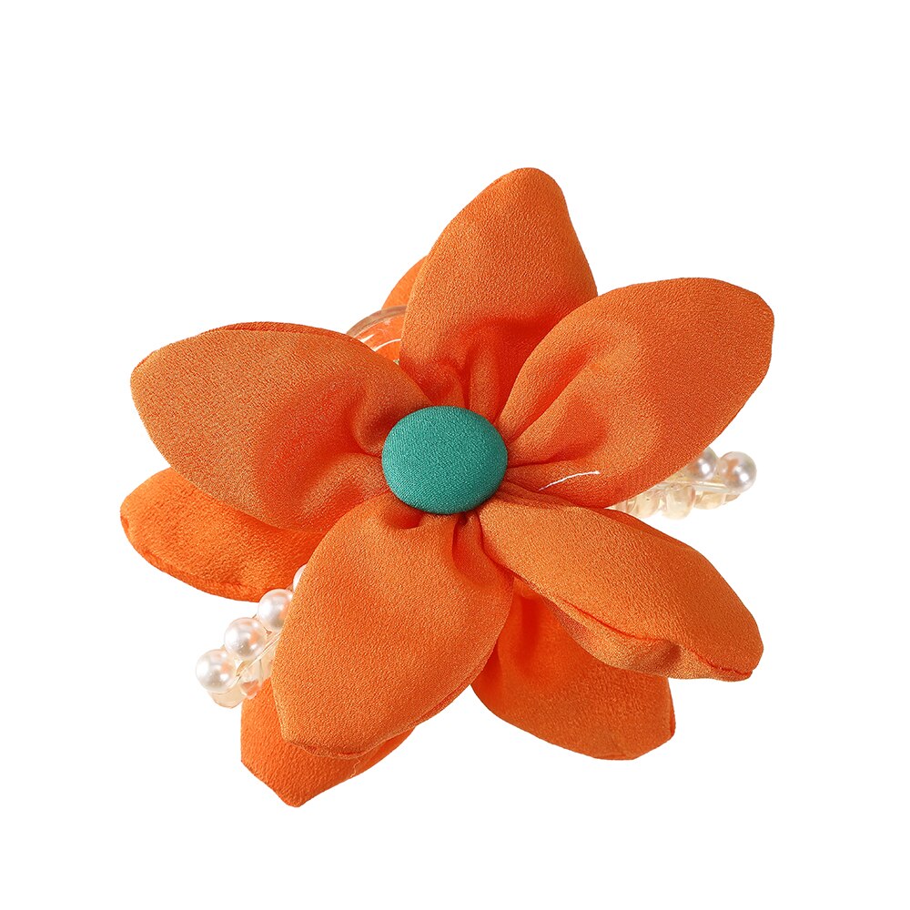 Large Hair Claw Flower Grace Shark Clip Headdress Summer Ponytail Claw Clip Sweet Hair Clip Cute Hairpin