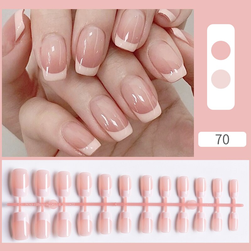 Matte False Nail Tips Solid Color Matte Super Long Coffin False Nail Ballet Press on Nails Tips