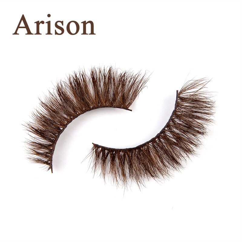 Mink Brown Lashes Extensions Colored Cat Eyelashes Natural Wispy Short Fake Eyelashes Maquiagem Faux Cils